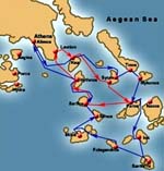 Cyclades itineraries